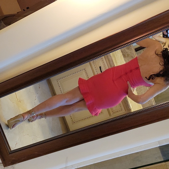 By The Way fun, flirty & feminine mimi bandage dress w wavy bottom hem, XS - Picture 12 of 16